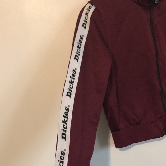 Dickies burgundy logo zipper jacket size XS - Picture 3 of 9